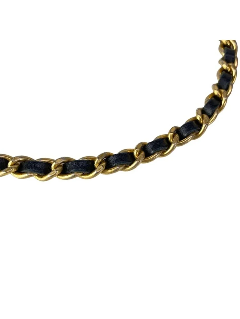 Chanel Shoulder Bag 2.55 Icon Charm Black Vintage Gold Chain
